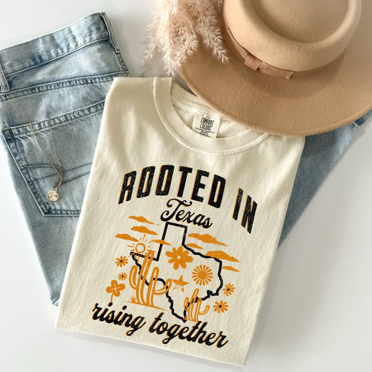 A ROOTED IN TEXAS- Flood Relief Fundraiser Tee
